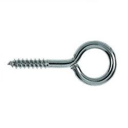Očko s vrutem 4mm Zn do...