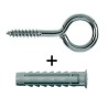 Sada Hmoždinka 6x30 + Očko 4mm Zn do plného materiálu